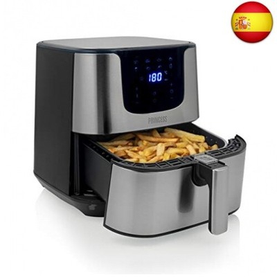 Princess Freidora de aire digital Deluxe XXL, 1700 W, Negro y acero inoxidable