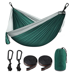 Yumcute Hamacas Colgantes,Hamaca de Jardín Transpirable y Cómoda para Camping,Capacidad de Carga de hasta 300 kg de Hamaca al Aire Libre,con Bolsa de  en oferta