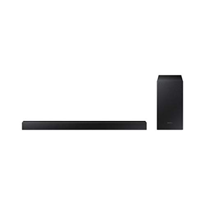 Samsung HW-T450 - Altavoz barra de sonido (2.1 canales, 300 W, DTS,Dolby Digital, subwoofer activo, Inalámbrico y alámbrico)