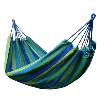 Berrywho Colgante Portable de la Hamaca Cubierta del Dormitorio del hogar Hamaca Silla Lazy Viaje Acampar Aire Libre oscilación Que Presidente Lona Gr