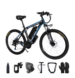 Bicicleta eléctrica, 500W Bicicleta Eléctrica de Montaña Ciclomotor 26" Ebike para Adulto, 48V Batería de Litio-Ion, 21 Velocidades, 3 Modos de Arranq precio