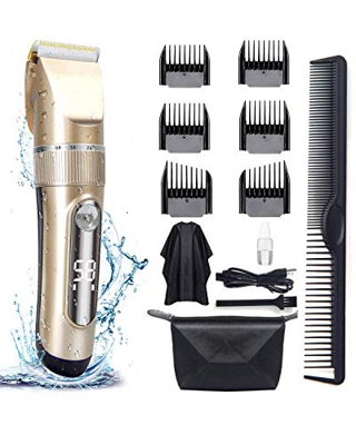 VECOOR Cortapelos Hombre Profesional, Barbero Eléctrico Recargable, Cortador de Pelo Inalámbrico, Máquina Cortar Pelo Pantalla LED con 6 Peines Guía S
