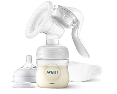 Philips Avent SCF430/10 Extractor Manual Breast, Extracción Cómoda con Tecnologia de Movimiento Natural, para un Flujo de Leche Rápido