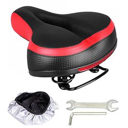 HIAME Sillín de Bicicleta, Asiento de Bici Cómodo Transpirable Ergonómico con Marca Reflectante y Cubierta Impermeable, Cojín Ancho Acolchado de Espum en oferta