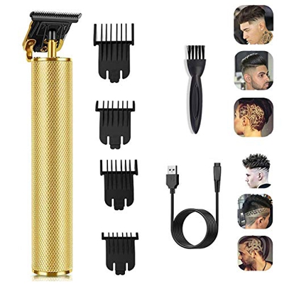 Cortapelos para hombre profesional, cortapelos y cortapelos para hombre, cortapelos de 0 mm. Incluye un cable de carga USB y 4 peines, apto para famil