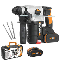 Worx WX380 - Martillo 4F Brushless 2,2J 20V 2 bat (4Ah + 4Ah) características