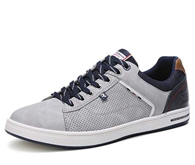 ARRIGO BELLO Zapatos Hombre Vestir Casual Zapatillas Deportivas Running Sneakers Corriendo Transpirable Tamaño 40-46 (Y Gris, 45)