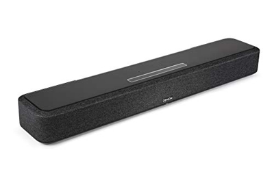 Denon Home Sound Bar 550 - Barra de Sonido compacta para Cine en casa con Dolby Atmos, DTS:X, WLAN, Bluetooth, AirPlay 2, HEOS Built-in, HDMI eARC, 4K