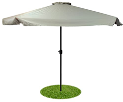 Parasol de Aluminio con ventilación para terraza, jardín de 300 cm 6 Varillas mastín Central de 38 mm Ideal para 5/6 Personas. Protección Solar UPF50+ características