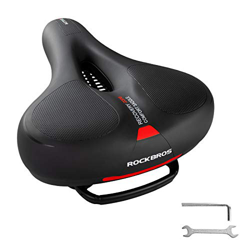 ROCKBROS Sillín Bicicleta Asiento de Espuma Viscoelástica para Ciclismo MTB Carretera Urbana Spinning, 26x22 cm en oferta