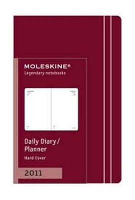 Moleskine agenda 2011 Daily Planner Dark Red