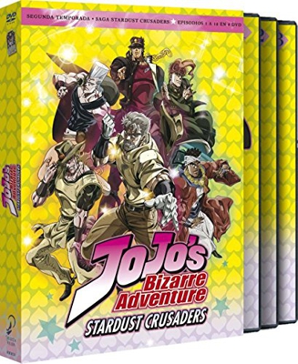 Jojo¿S Bizarre Adventure Stardust Crusaders Temporada 2 Parte 1 Episodios 1 A 12 [DVD]