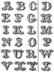 Antique Alphabet. Cuaderno Magnético
