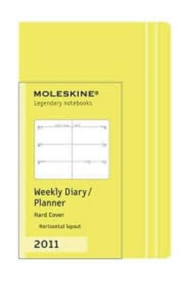 Moleskine agenda 2011 Weekly Horizontal Planner  Light Green