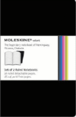 Moleskine Volant Xsmall Pautado Negro. Set de 2 características