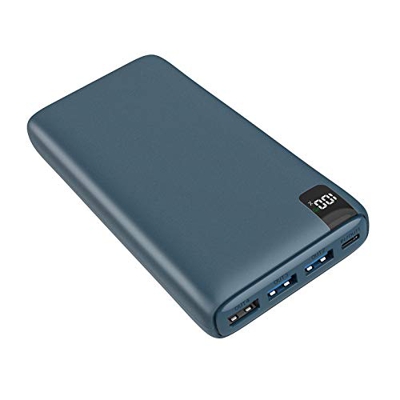 Batería Externa 26800mAh A ADDTOP Cargador Portátil Power Bank USB C con 4 Puertos USB y Pantalla LCD para iPhone, Samsung y más