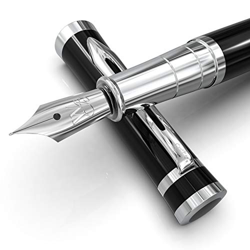 Wordsworth & Black Juego de pluma estilográfica, punta mediana, incluye 6 cartuchos de tinta y convertidor de recarga de tinta, estuche de regalo, bol en oferta