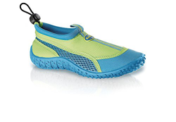 Fashy Niños Aire Libre Deportes y zapatos de baño Zapatos Aqua de neopreno Y MALLA CON SUELA TPR (Hecho en Alemania) - Verde/Turquesa, 35 precio