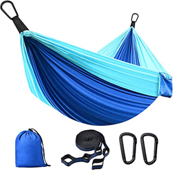 CHYBFU Hamaca Ultraligera para Camping, Viaje y Jardin, 300KG de Capacidad de Carga, Hamacas Colgantes Nylón de Paracaída Portátil y Transpirable con  precio