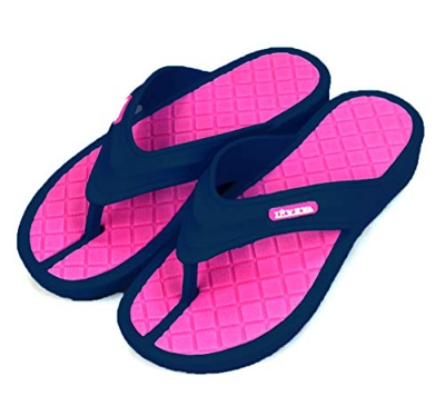 Chanclas de Verano Planas para Playa, Piscina o Casa, Talón Abierto para Hombre Mujer Unisex, Plantilla Retirable y Suela Antideslizante 3cm (38, KM81