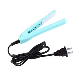 shentaotao Mini Portátil Férula Plancha De Hierro Plano De Cerámica Eléctrica Rizador De Pelo Estilismo Appliance Pelo Crimpadora Nosotros 220v Azul B en oferta