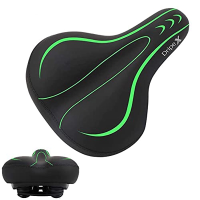 Dripex Sillín de Bicicleta Cómodo Impermeable, Sillín de Bici de Gel, Profesional Silla de Montar de Bicicleta MTB/Carreteras, Cojín Ergonómico Imperm
