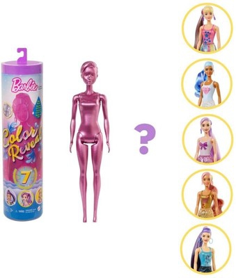 Barbie Color Reveal Serie Metallic Surtido Casual GTR93 Mattel