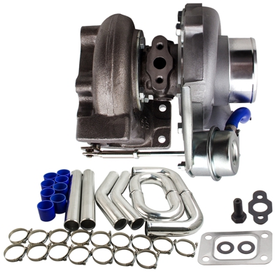 Universal GT2871 Turbocompresor Agua fría +3 pulgadas Intercooler Tubería Abrazaderas de tubería