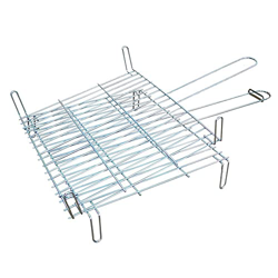 smallrun Parrilla Barbacoa Doble Parrilla Barbacoa Acero Inoxidable al Aire Libre Herramienta de Camping, para Asar, Pescado (50 * 50cm) características