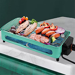 AIYIFU Barbacoa Eléctrica Sin Humo Fácil de Limpiar Parrilla Eléctrica de 1500 W para Jardín Exterior Picnic Campamento, en oferta