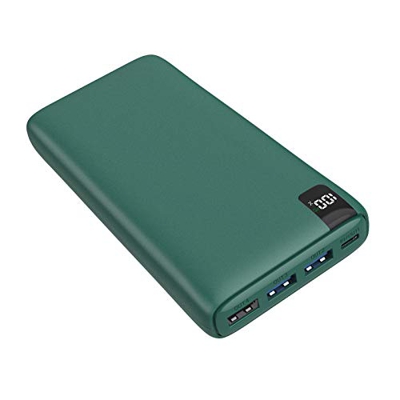 Power Bank 26800mAh A ADDTOP Batería Externa con 4 Puertos USB Cargador Portátil con Pantalla LCD para iPhone, Samsung y más