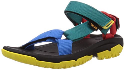 Teva Hurricane Xlt2, Sandalias de Punta Descubierta Mujer, Negro (90s Multi SMU), 36