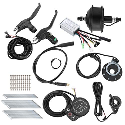 Alomejor Kit de conversión de Bicicleta eléctrica de 48 V 250 W con Controlador Medidor de Bicicleta KT-900S para Velocidad de Rueda de 27,5 Pulgadas 