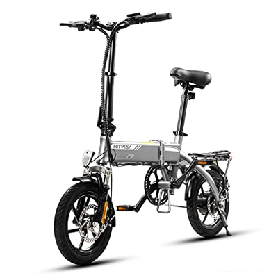 MARKBOARD Bicicleta eléctrica,Bicicleta eléctrica plegable para adultos de 14 ″,Bicicleta eléctrica con motor eléctrico de 250W,Tres modos de conducci