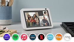 Nuevo Echo Show 8 (2.ª generación, modelo de 2021) | Pantalla HD inteligente con Alexa y cámara de 13 MP | Blanco en oferta