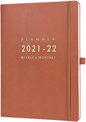 Eono by Amazon - Agenda 2021-2022, De julio de 2021 a junio de 2022, Agenda A4 Week to View,Cierre Elástico, Bolsillo Trasero, 21,7 x 28,3 x 1,5 cm en oferta