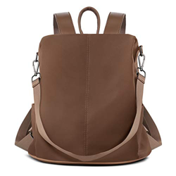 AtailorBird Bolso Mochila Mujer,Pequeña Mochila Casual Mujer,Antirrobo Bolso de Impermeable Nylon y Viaje Ligero Colegio-Marrón características