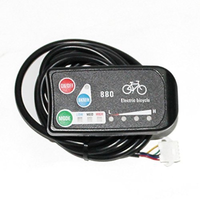 HYLH El último diseño 24V / 36V e-Bike 3-Speed Pas LED Panel de Control/Display Meter-880 para Bicicletas eléctricas Piezas de conversión DIY