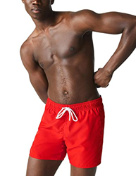 Lacoste MH6270 Pantalones Cortos, Rouge/Marine, S para Hombre en oferta
