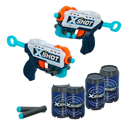 X-Shot - Pack 2 pistolas Recoil X-Shot Excel + 6 botes (44769) características