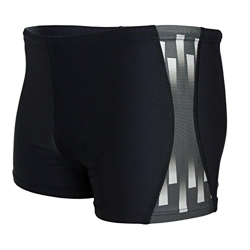 Aquarti Bañador con Rayas en los Laterales para Hombre, Negro/Gris, 7XL características