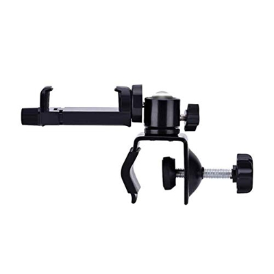 Soporte para cámara de bebé, visión nocturna, diseño de rotación de bola sólida de acero inoxidable, estante para monitor de bebé, ajuste de 360 gra