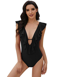 heekpek Traje de Baño de Una Pieza Sexy Bikini Mujer Trajes de Baña Bikini Conjuntos Brasileño Mujer Playa Ropa de Baño Sexy Bañador de Baño Ruffle Co características