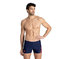 ARENA M Spirit Short Shorts, Hombre, Navy/Fluo Red, 100 en oferta
