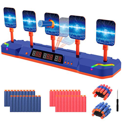 Hiveseen Objetivo Digital Electrónico para Pistolas Nerf con 40 Dardos y 2 Pulseras, Restablecimiento Automático con Efectos Inteligentes de Sonido y  precio