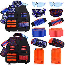 UWANTME Chaleco Táctico Niños Paquete de 2 para Nerf Pistola N-Strike Elite Series Kit de Chaleco Táctico Juguete precio