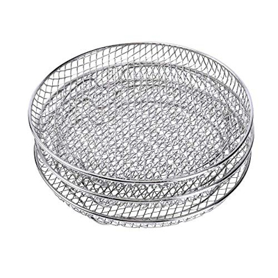 SODIAL Accesorios de Freidoras de Aire Tres Rejillas Apilables para Cozyna Ninja de Gowise Phillips USA Freidora de Aire, Rejilla de Freidora de Aire
