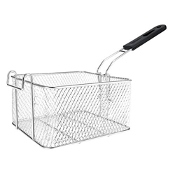 Espeedy Freidora profunda de acero inoxidable de la cesta de aceite frito frito de pescado Nuggets Freír alimentos cocina sartén en oferta