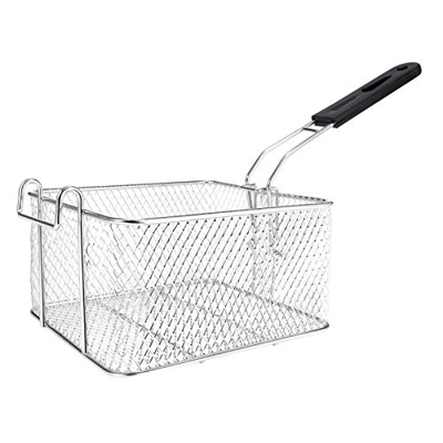 Espeedy Freidora profunda de acero inoxidable de la cesta de aceite frito frito de pescado Nuggets Freír alimentos cocina sartén