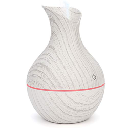 Wakects Difusor de aceite esencial USB, difusor ultrasónico de aroma de 130 ml LED humidificador ultrasónico de madera, lámpara LED de 7 colores, perf precio